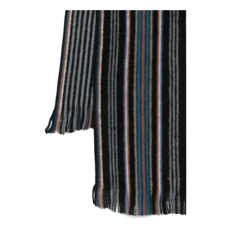 Paul Smith Merino Signature Stripe Scarf-Heren Sjaals