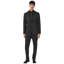 Boggi Milano Micro Textured Suit in a Stretch Wool Blend-Heren Kostuums