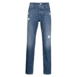 Brunello Cucinelli Mid-rise Slim Jeans-Heren Jeans