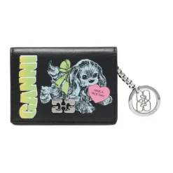 Ganni Mini Tote Bag van Getextureerd Leer-Heren Portefeuilles