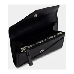 MM6 Maison Margiela Minimalistische e leren klepportemonnee-Heren Portefeuilles