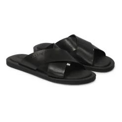 Kazar Minimalistische e leren slides-Heren Slippers