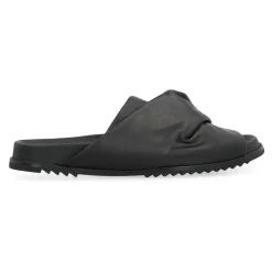 Rick Owens Mobius Leather Slides-Heren Slippers
