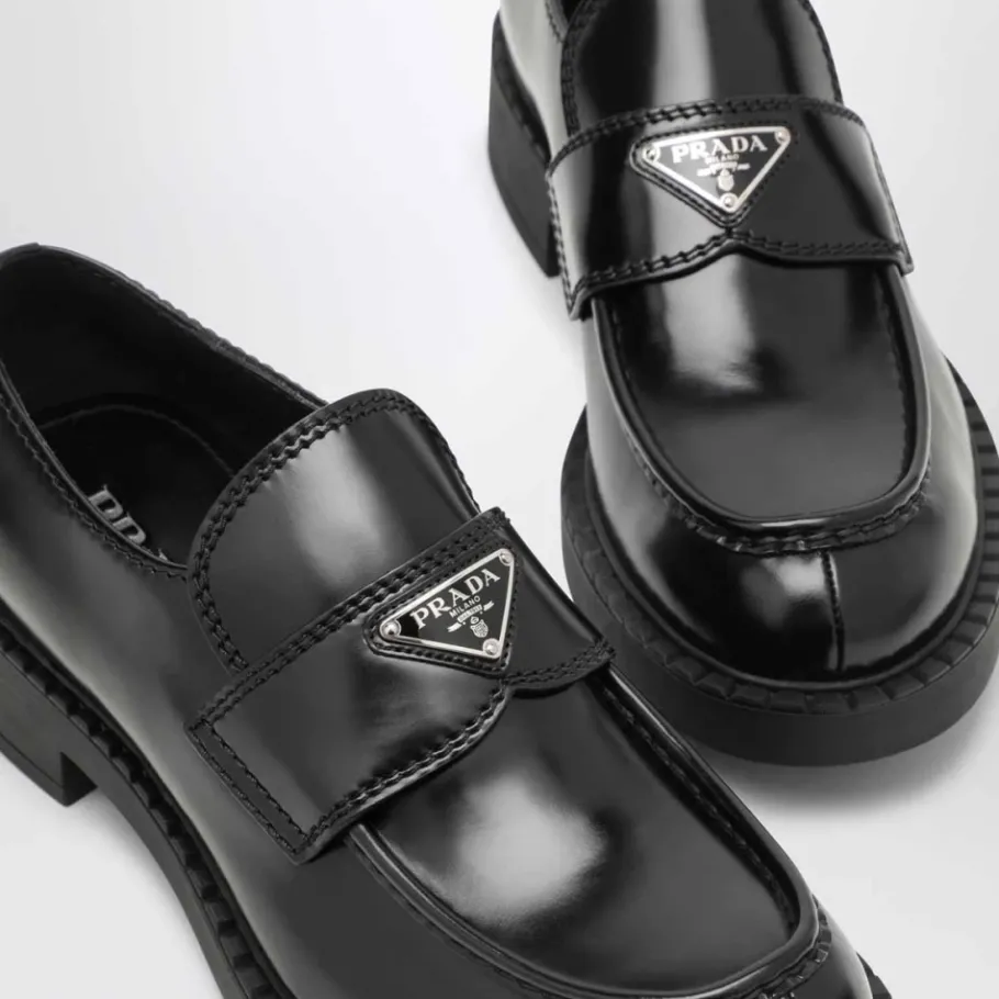 Prada Mocassini Chocolate-Heren Instappers & Slip Ons