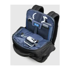 Piquadro Modular, travel backpack for laptop and iPad® with glasses pocket and anti-theft system-Heren Rugzakken