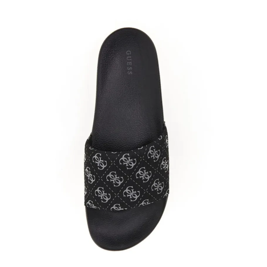 Guess Monogram Slides - Logo Print-Heren Slippers