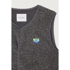 American Vintage Mouwloos Antraciet Vest-Heren Jassen