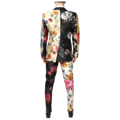 Dolce & Gabbana Multicolor Bloemen Zijden 3-Delig Pak-Heren Kostuums