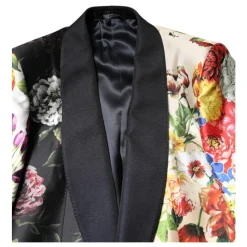 Dolce & Gabbana Multicolor Bloemen Zijden 3-Delig Pak-Heren Kostuums