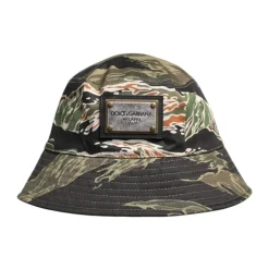 Dolce & Gabbana Multicolor Camouflage Emmerhoed-Heren Hoeden