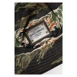 Dolce & Gabbana Multicolor Camouflage Emmerhoed-Heren Hoeden