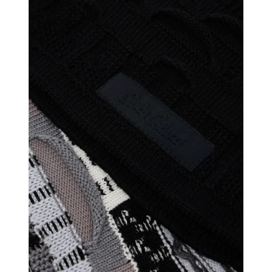 Carlo Colucci Multicolor Gebreide Sjaal voor Koud Weer-Heren Sjaals