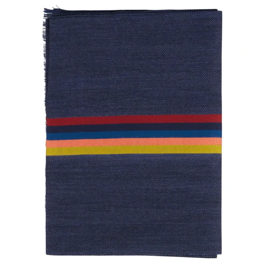 Paul Smith Multicolor Gestreepte Wollen Sjaal-Heren Sjaals