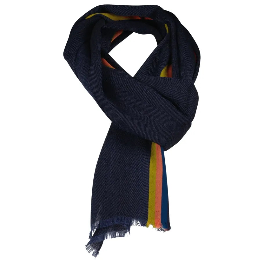 Paul Smith Multicolor Gestreepte Wollen Sjaal-Heren Sjaals
