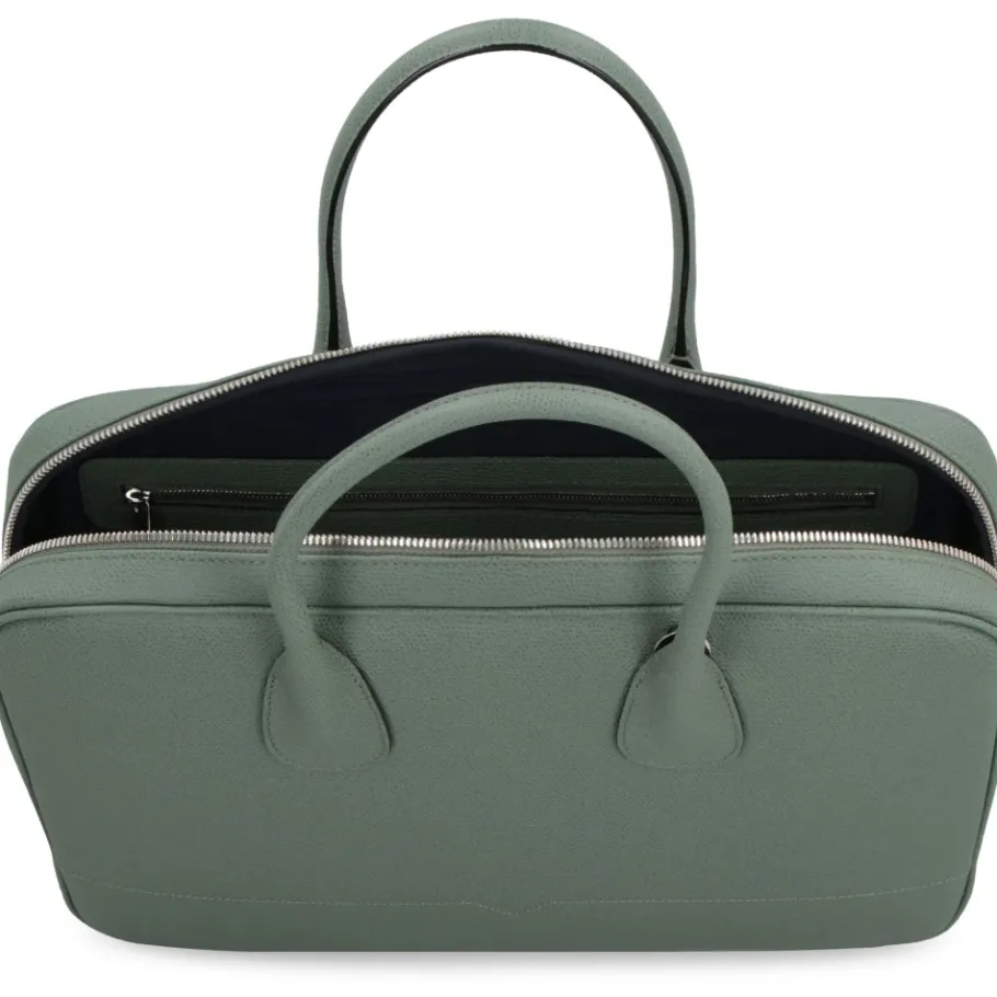 Valextra My Logo leren aktetas-Heren Tassen