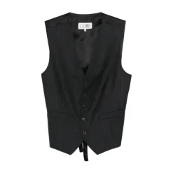 MM6 Maison Margiela Nadelstreep V-hals Vest-Heren Kostuums
