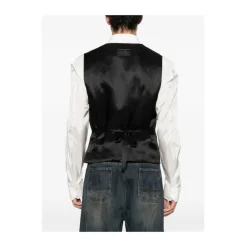 MM6 Maison Margiela Nadelstreep V-hals Vest-Heren Kostuums
