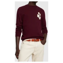 Isabel Marant Natuurlijke leren riem met logo-Heren Riemen