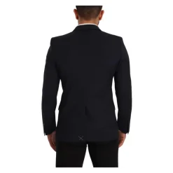 Dolce & Gabbana Navy e Twee-Knoop Blazer-Heren Kostuums