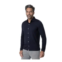 Gran Sasso Navy Blue Lange Mouwen Shirt-Heren Overhemden