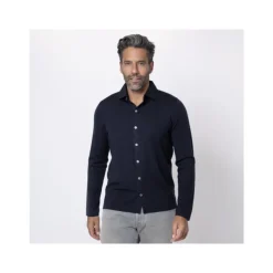 Gran Sasso Navy Blue Lange Mouwen Shirt-Heren Overhemden