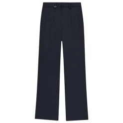 FLÂNEUR Navy Casual Fit Katoen Pantalon-Heren Broeken