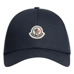 Moncler Navy Katoenen Baseballpet-Heren Petten