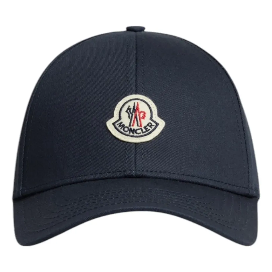 Moncler Navy Katoenen Baseballpet-Heren Petten