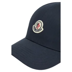 Moncler Navy Katoenen Baseballpet-Heren Petten