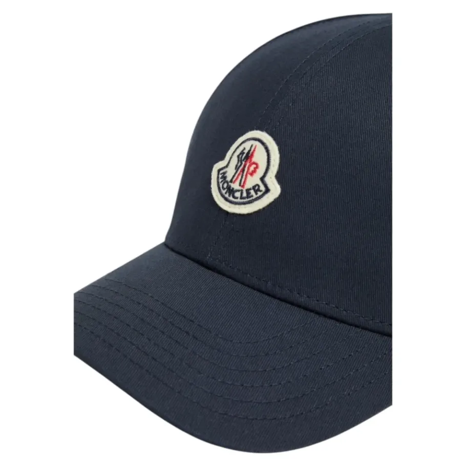 Moncler Navy Katoenen Baseballpet-Heren Petten