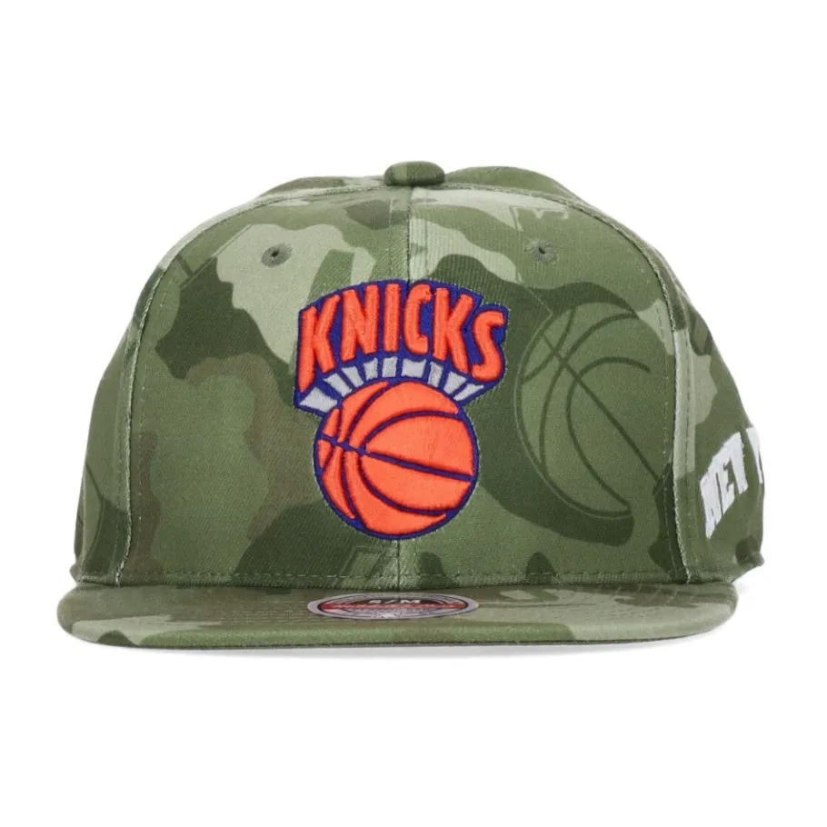 Mitchell & Ness NBA Tonal Camo Stretch Fitted Cap-Heren Petten