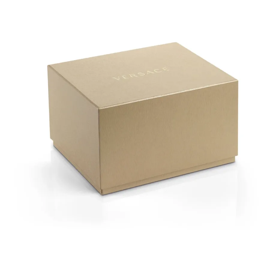 Versace NIEUWE CHRONO Gunmetal Roestvrijstalen Horloge-Heren Horloges