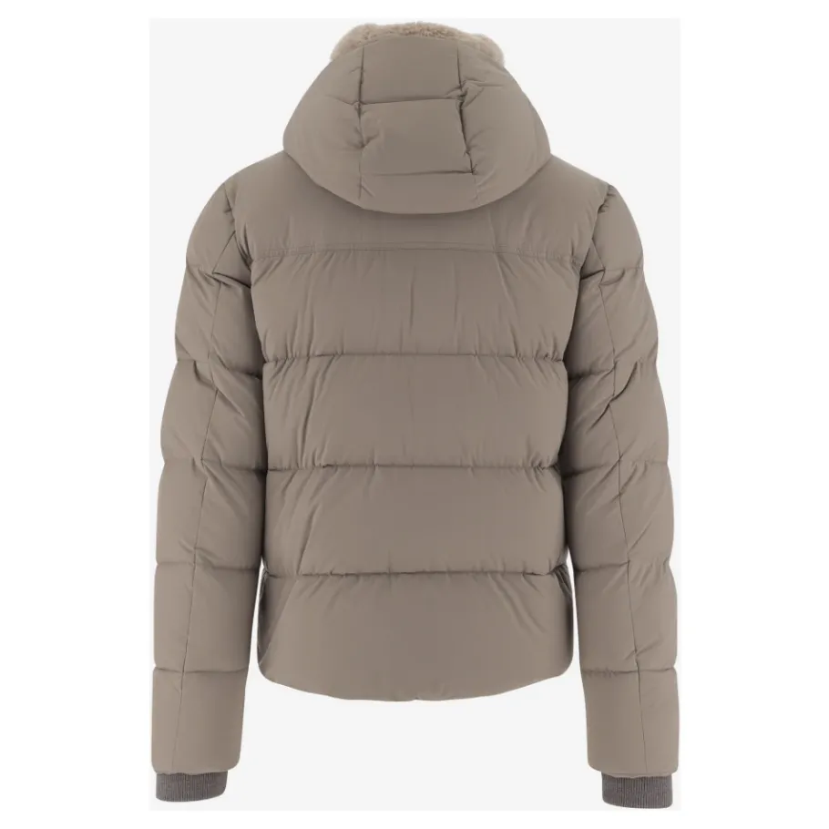 Moorer Nylon Donsjas Hoge Kraag Capuchon-Heren Jassen