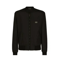 Dolce & Gabbana Nylon jas met merklabel-Heren Jassen