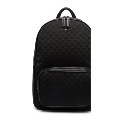 Emporio Armani Nylon Rugzak met Jacquard Adelaar Overal-Heren Rugzakken