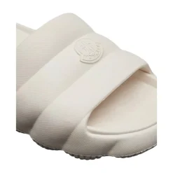 Moncler Offwhite Zomerslippers in Quilted Stijl-Heren Slippers