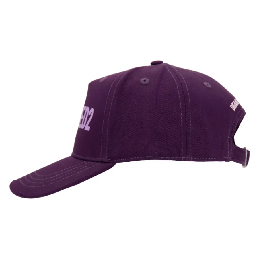 Dsquared2 Omgekeerd Logo Katoenen Baseballpet-Heren Petten