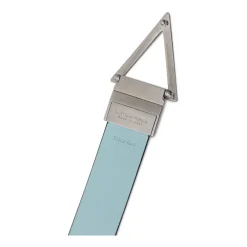 Bottega Veneta Omkeerbare Leren Riem Blauw/-Heren Riemen