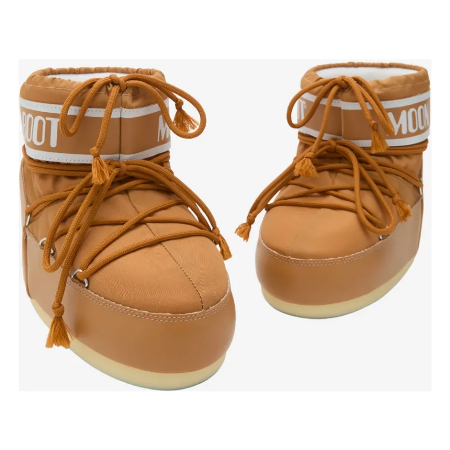 Moon Boot Oranje Nylon Veterschoenen Enkellaarzen-Heren Snowboots