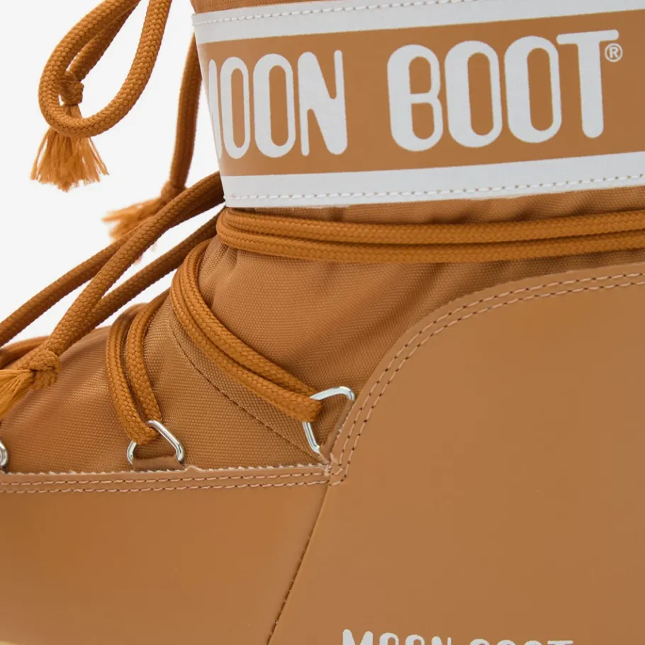 Moon Boot Oranje Nylon Veterschoenen Enkellaarzen-Heren Snowboots