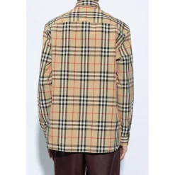 Burberry Overhemd met Nova Check patroon-Heren Overhemden