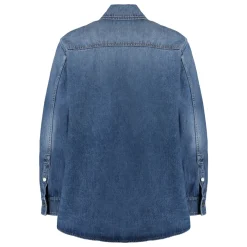 Valentino Garavani Overshirt In Denim-Heren Overhemden