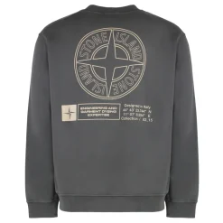 Stone Island Oversized Crewneck Sweatshirt met print-Heren Truien & Vesten