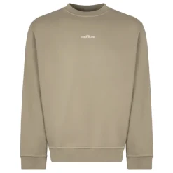 Stone Island Oversized-fit Crewneck Sweatshirt met Industrial Four Print-Heren Truien & Vesten