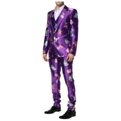 Dolce & Gabbana zijden dierenprint 3-delig pak-Heren Kostuums