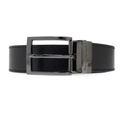 Emporio Armani Palmellato-leren bedrukte omkeerbare riem-Heren Riemen