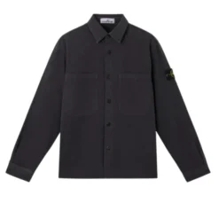 Stone Island Panama Katoen 'Old' Effect Overshirt-Heren Jassen
