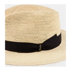Borsalino Panama Semicrochet Straw Hat-Heren Hoeden