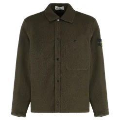 Stone Island Panno Ratinato Overshirt-Heren Jassen
