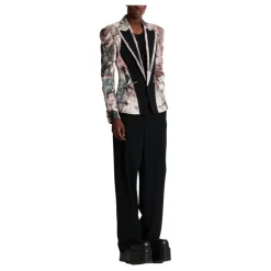 Balmain Pastel Print Cut-Out Jacket-Heren Jassen